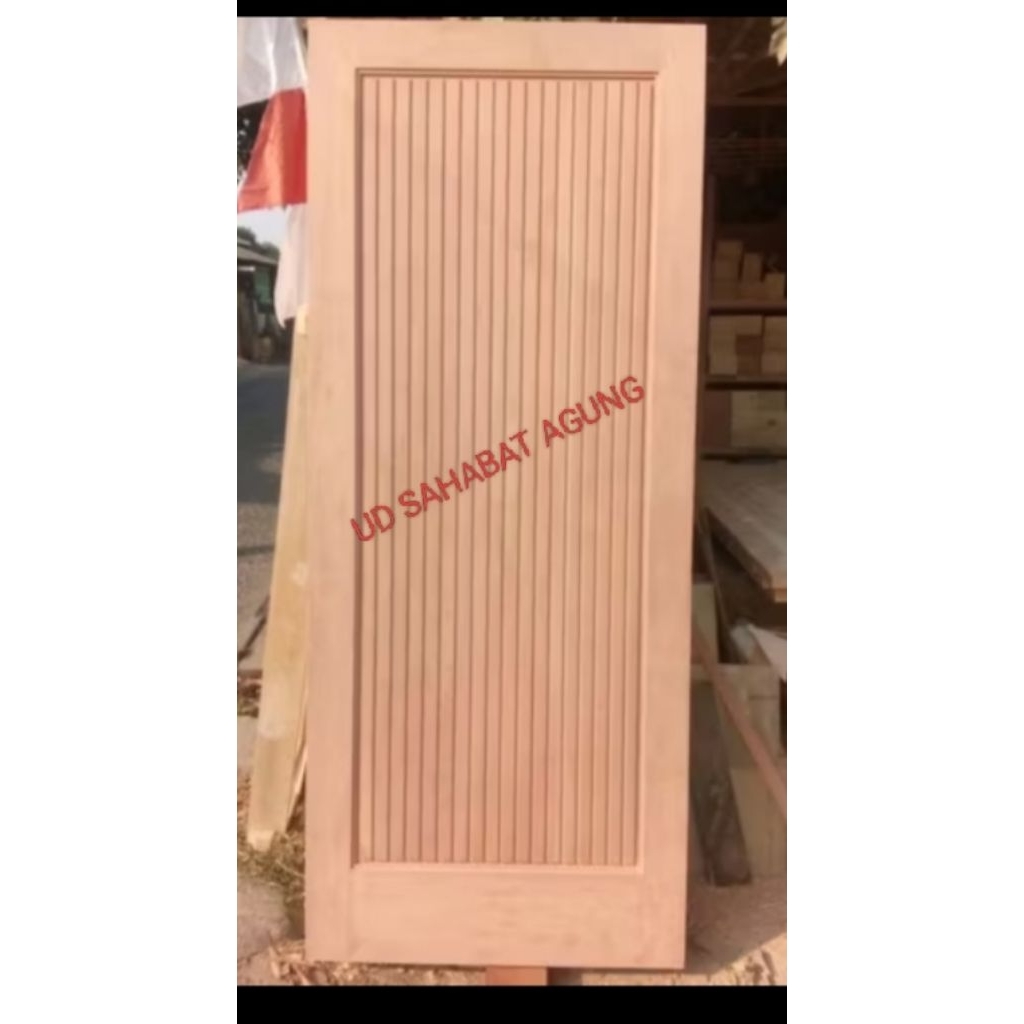 DAUN PINTU MINIMALIS BAHAN KAYU KAMPER DAN MERANTI (tanpa kusen) ukuran 200x80 bisa custom ukuran fe