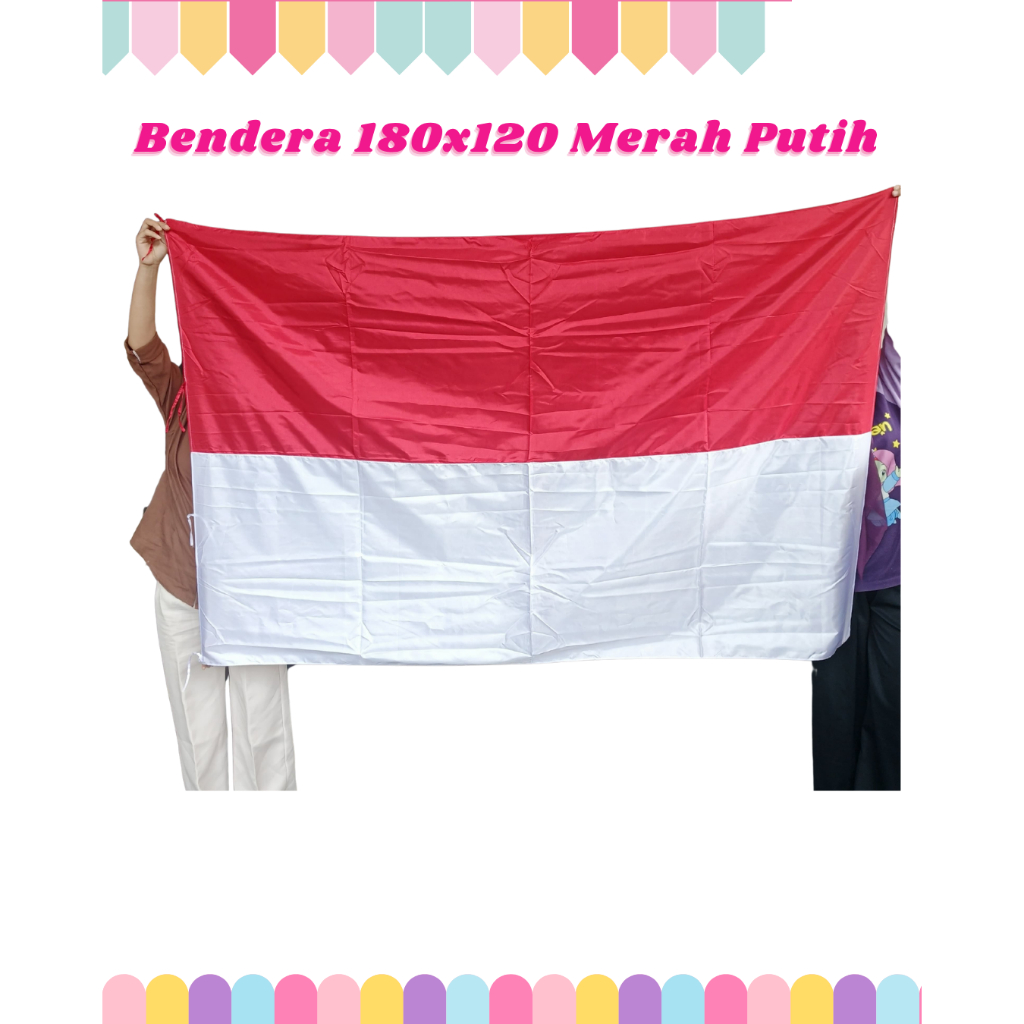 Bendera Merah Putih uk 180 Besar jumbo Bendera Kantor merah putih 17 agustusan