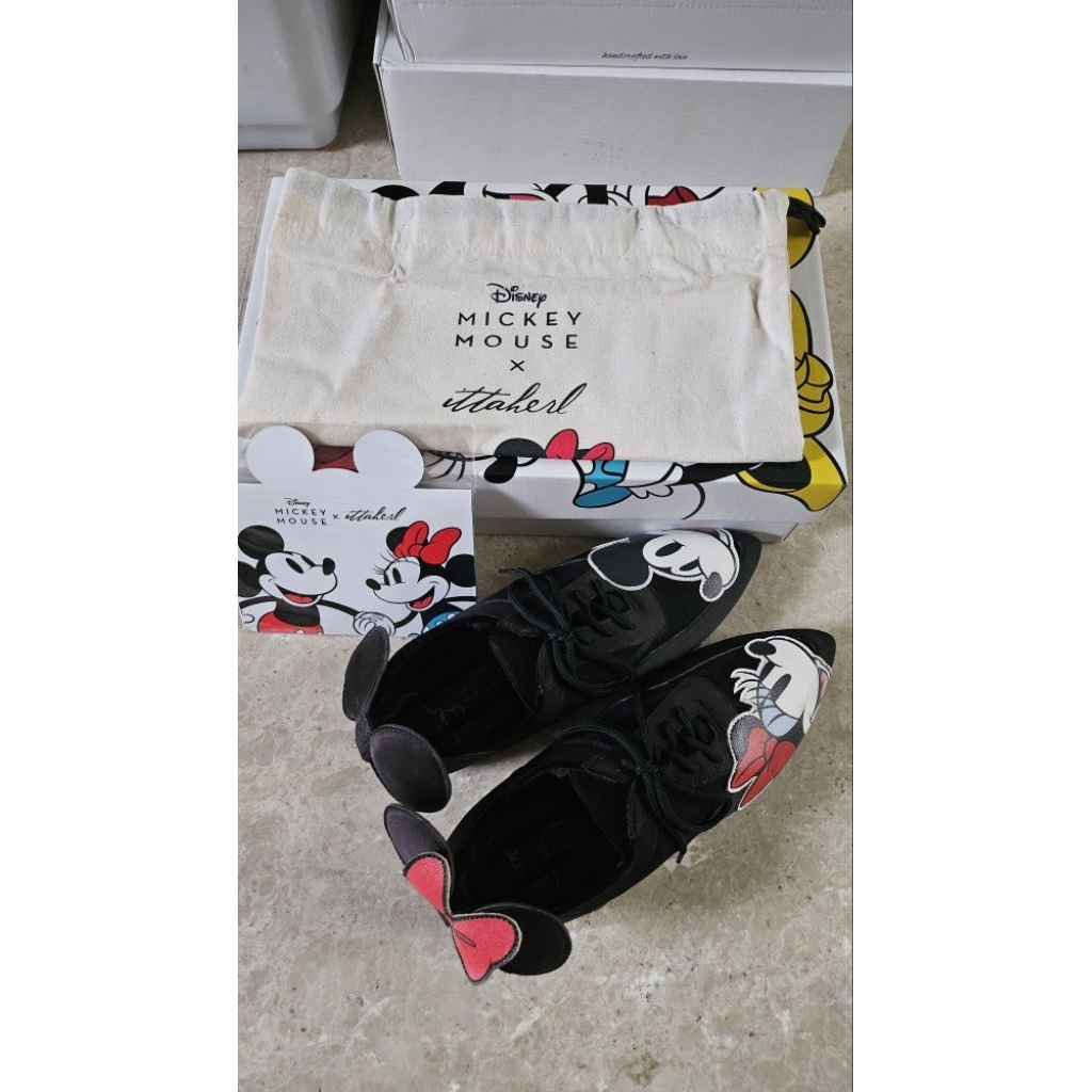 Ittaherl x Disney Mickey Smooch Sneakers Ink sz 38