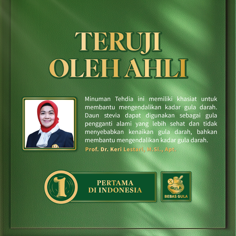 

TEH DIA Teh Stevia Celup 10 Tbag – Tanpa Gula, Non Kalori, Herbal Organik, Cocok untuk diet