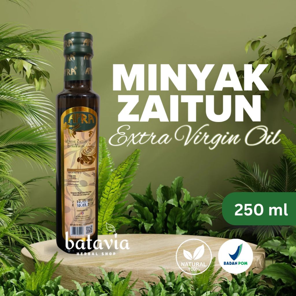 

Minyak Zaitun Extra Virgin Afra 250ml Olive Oil EVO