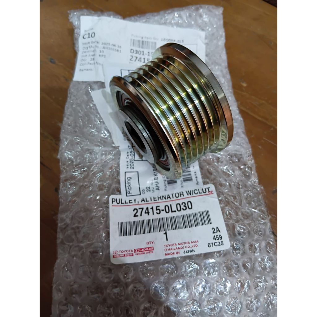 PULLY ALTERNATOR INNOVA DSL/PULLY ALTERNATOR FORTUNER DSL/PULLY ALTERNATOR HILUX DSL/27415-0L030 ORI