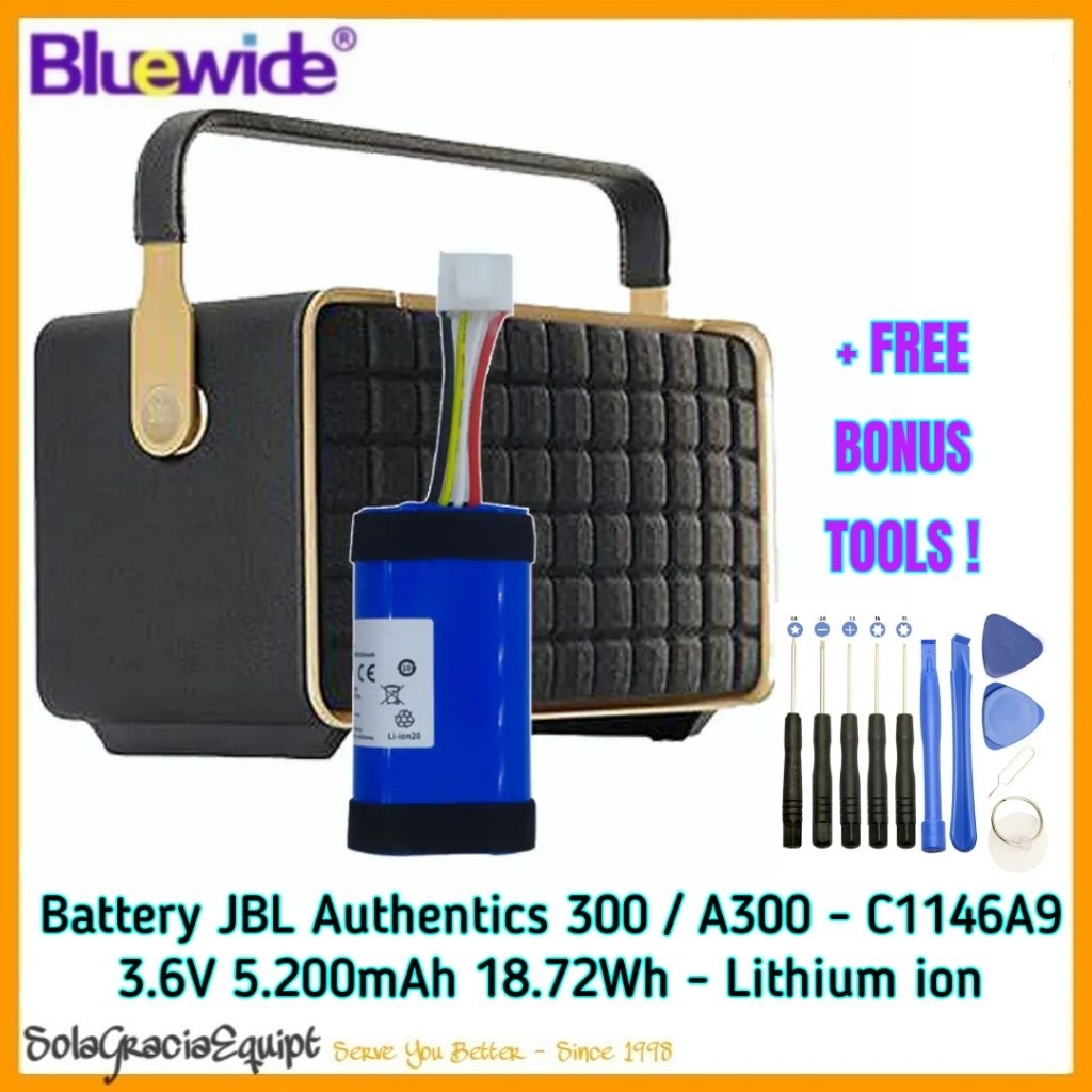 Batre / Baterai / Battery JBL Authentics300 / Authentics 300 A300 C1146A9 ~ 3.6V 5.200mAh 18.72Wh