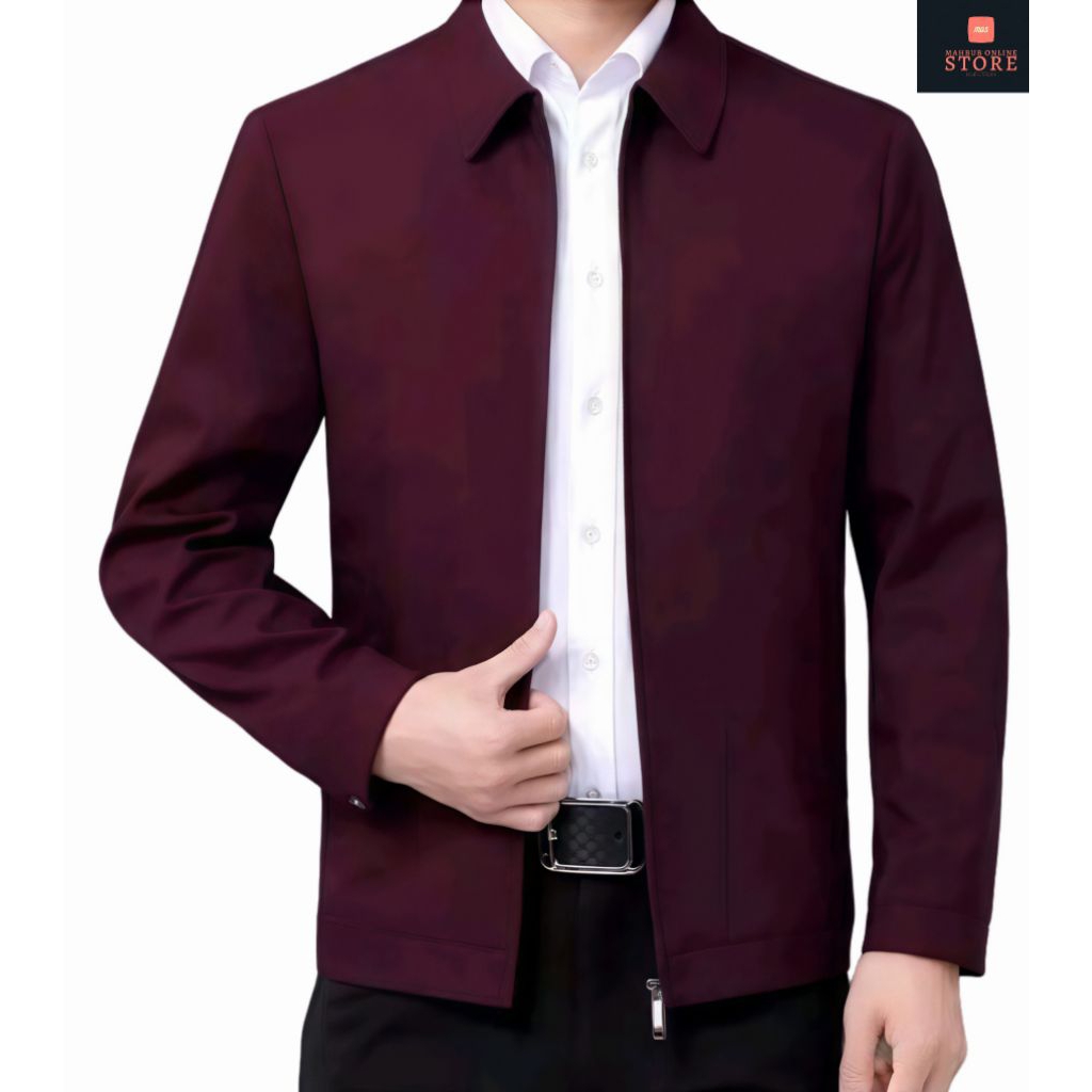 jasket pria modern atau jas jaket tampilan elegan cocok untuk acara formal maupun non formal