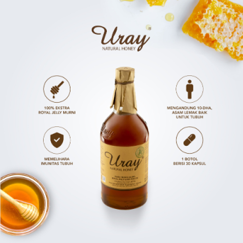 

[oddsolshop] pekanbaru/Uray Natural Honey 875GR Botol Kaca Madu Murni