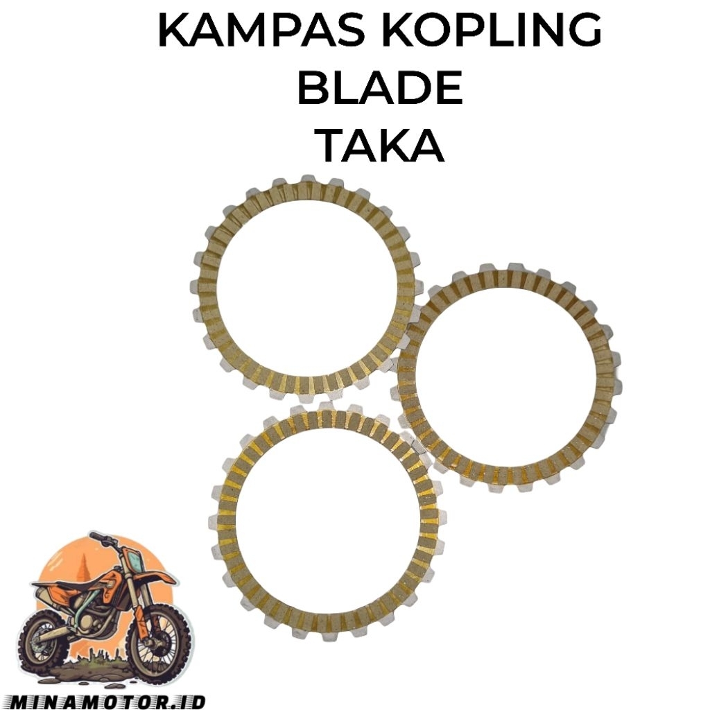 TAKA Kain Plat Kampas Kopling Blade Revo FCC Sparepart Aksesoris Onderdil Motor