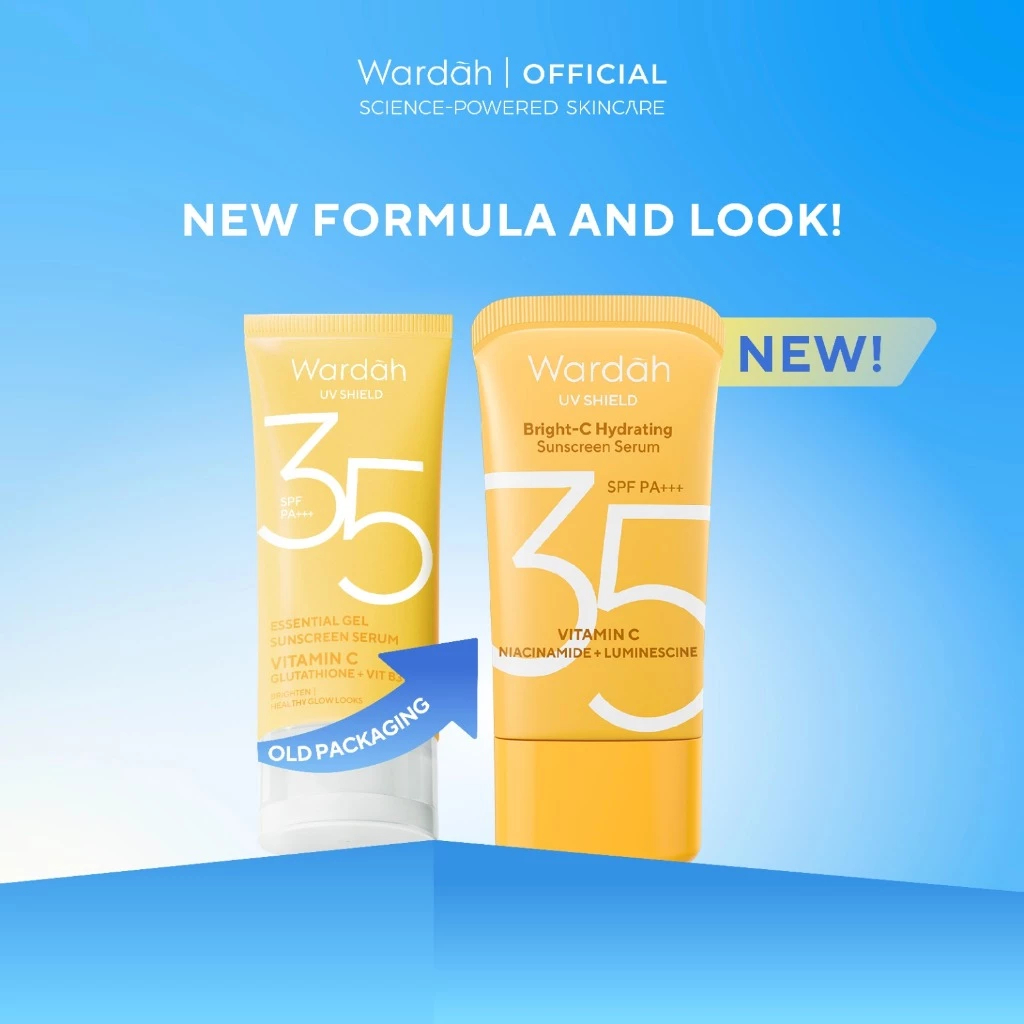 WARDAH UV SHIELD ESSENTIAL SUNSCREEN GEL SPF 35 UKURAN 40 ML SUNBLOK MUKA WARDAH SUNSKRIN WAJAH TABI