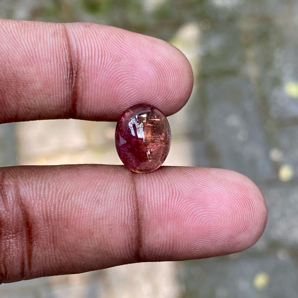 Natural Rubellite Tourmaline Batu Pink Tourmaline Rubellite Turmaline Cabochon CT 7 Dim 13.5x11x7