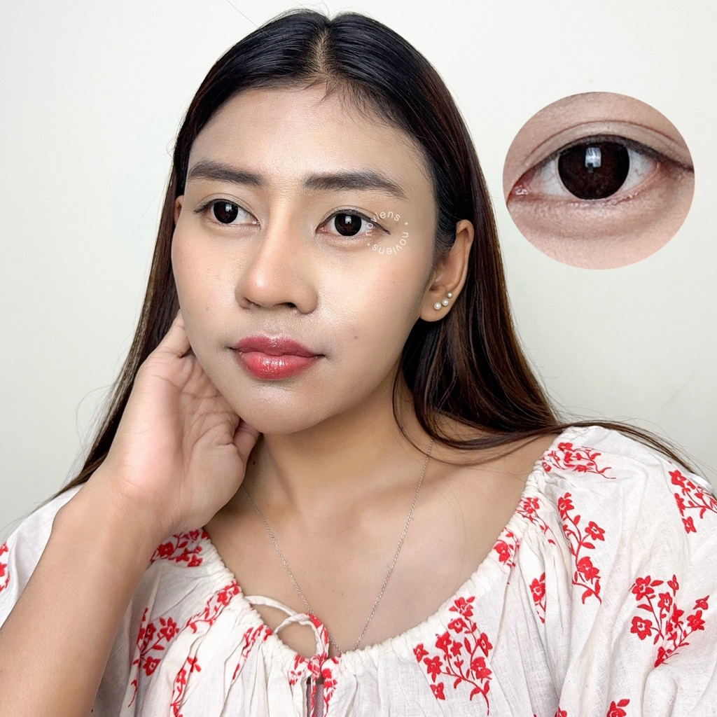 NOVLENS Softlens Mini Black - Softlens Premium Warna Black - Softlens Black Normal Minus