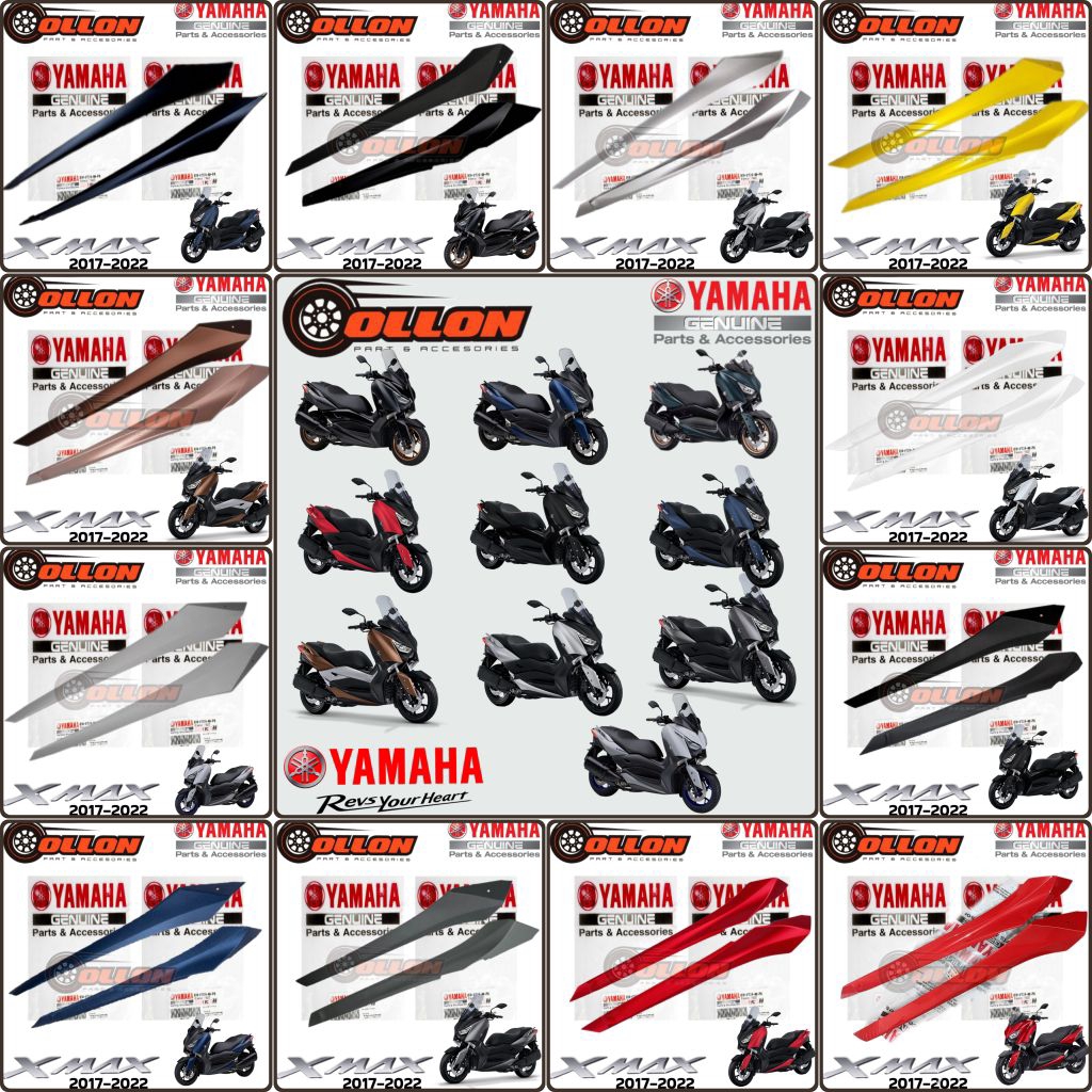 SIDE MOLE BAWAH, COVER BAWAH XMAX X-MAX 250 V1 OLD ORIGINAL YAMAHA B74-F171L-00 B74-F171M-00 KANAN K