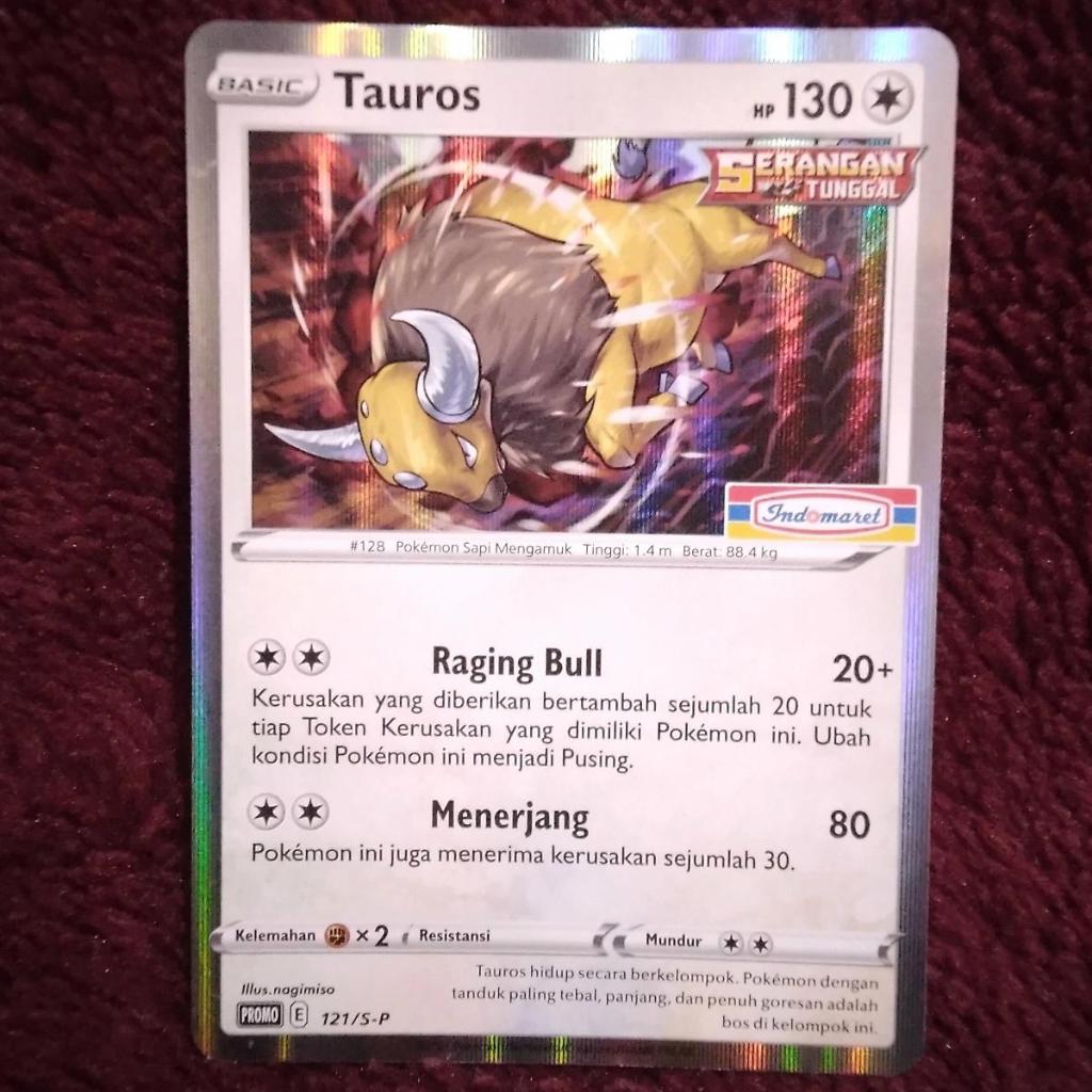 Tauros Promo Indomaret 121/S-P - Pokemon TCG Indonesia foil holo