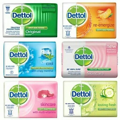 SABUN DETTOL BATANG BAR SOAP 60Gr DETTOL SABUN BATANG 60Gr RANDOM