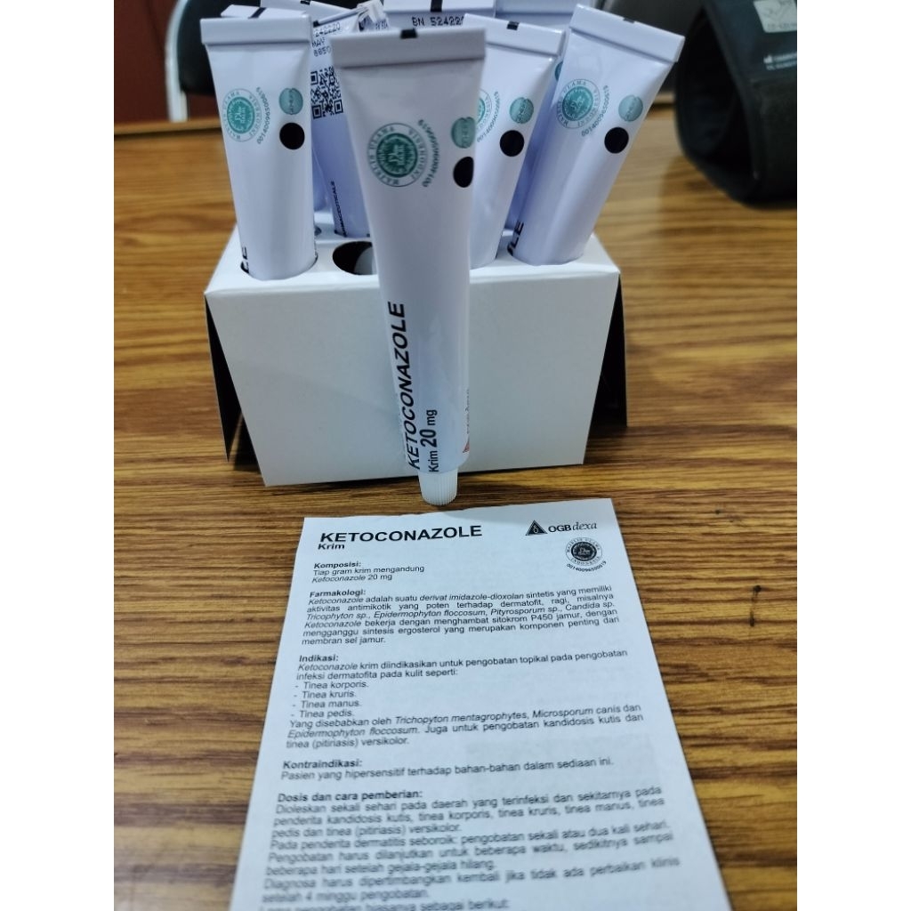 ketoco nazole obat  gatal jamur panu kurap kadas kudis kutu air iritasi popok 20 mg