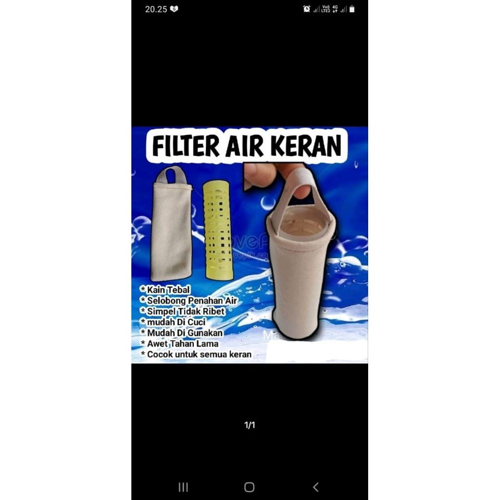 saringan air keran,filter air toren,pembersih partikel² kecil