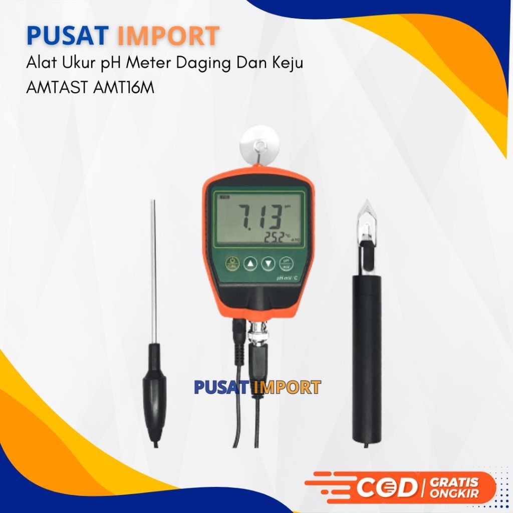 Alat Ukur pH Meter Daging Dan Keju AMTAST AMT16M