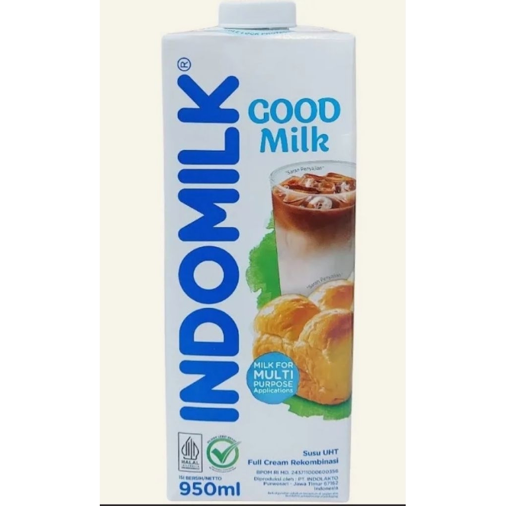 

Indomilk 950 ML UHT Full Cream Plain
