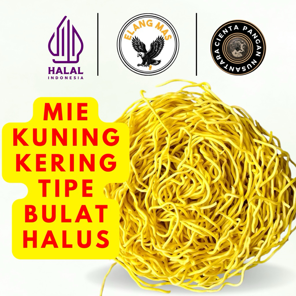 

Mie Kuning Kering Bulat Halus Cap Elang Mas