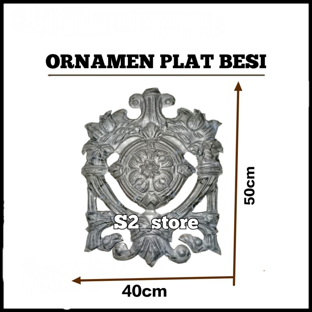 Ornamen pagar besi tempa klasik hiasan pagar balkon teralis ralling aksesoris pagar besi