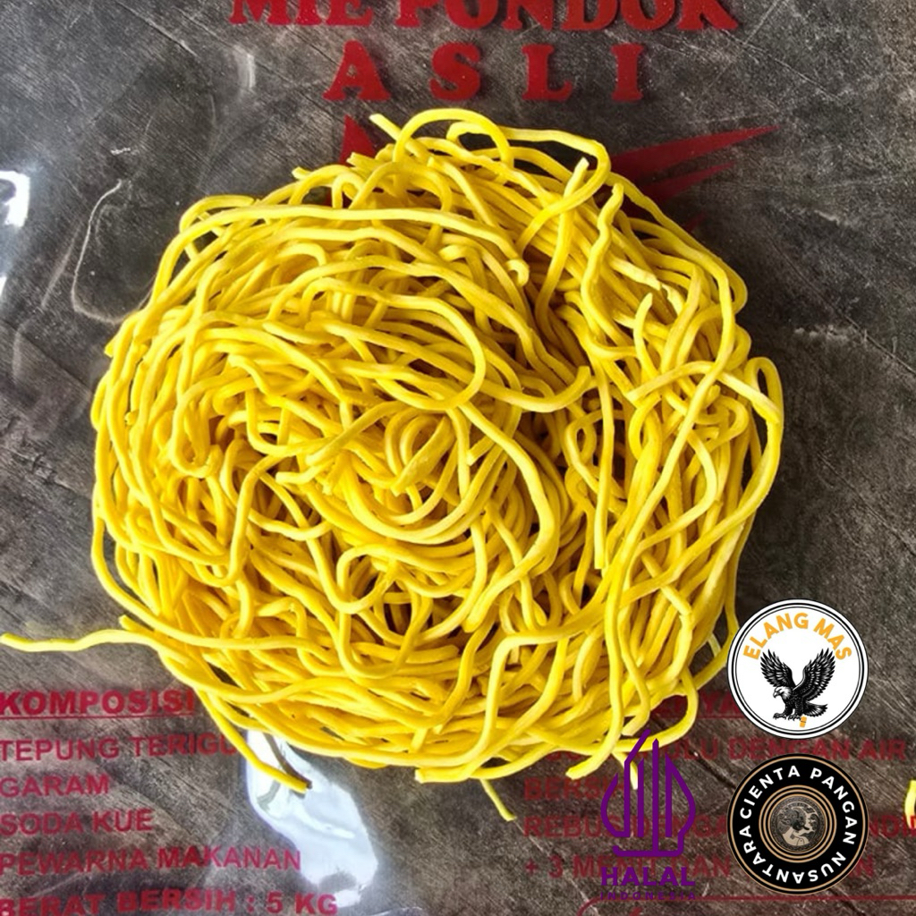

Mie Kuning Kering Bulat Biasa 1kg Cap Elang Mas