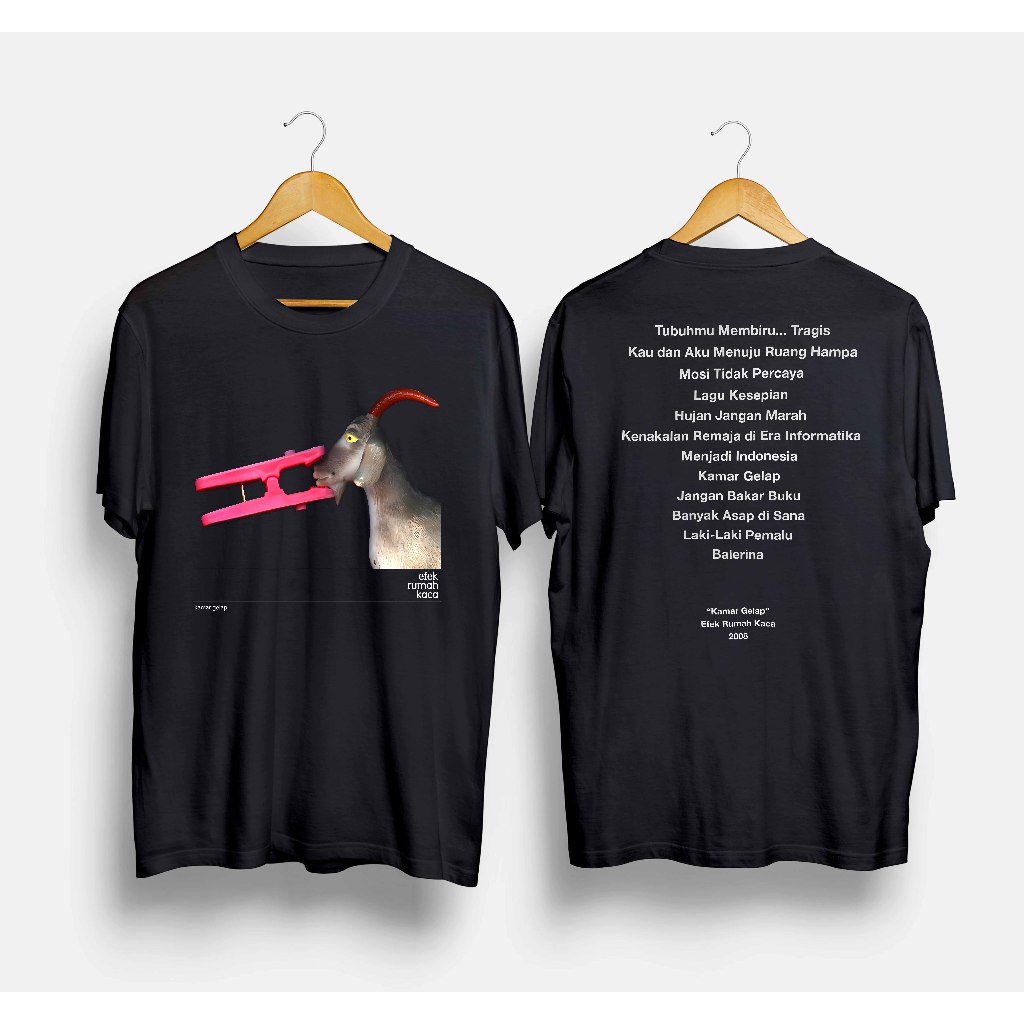 Kaos Band Efek Rumah Kaca / Efek Rumah Kaca Official Merchandise