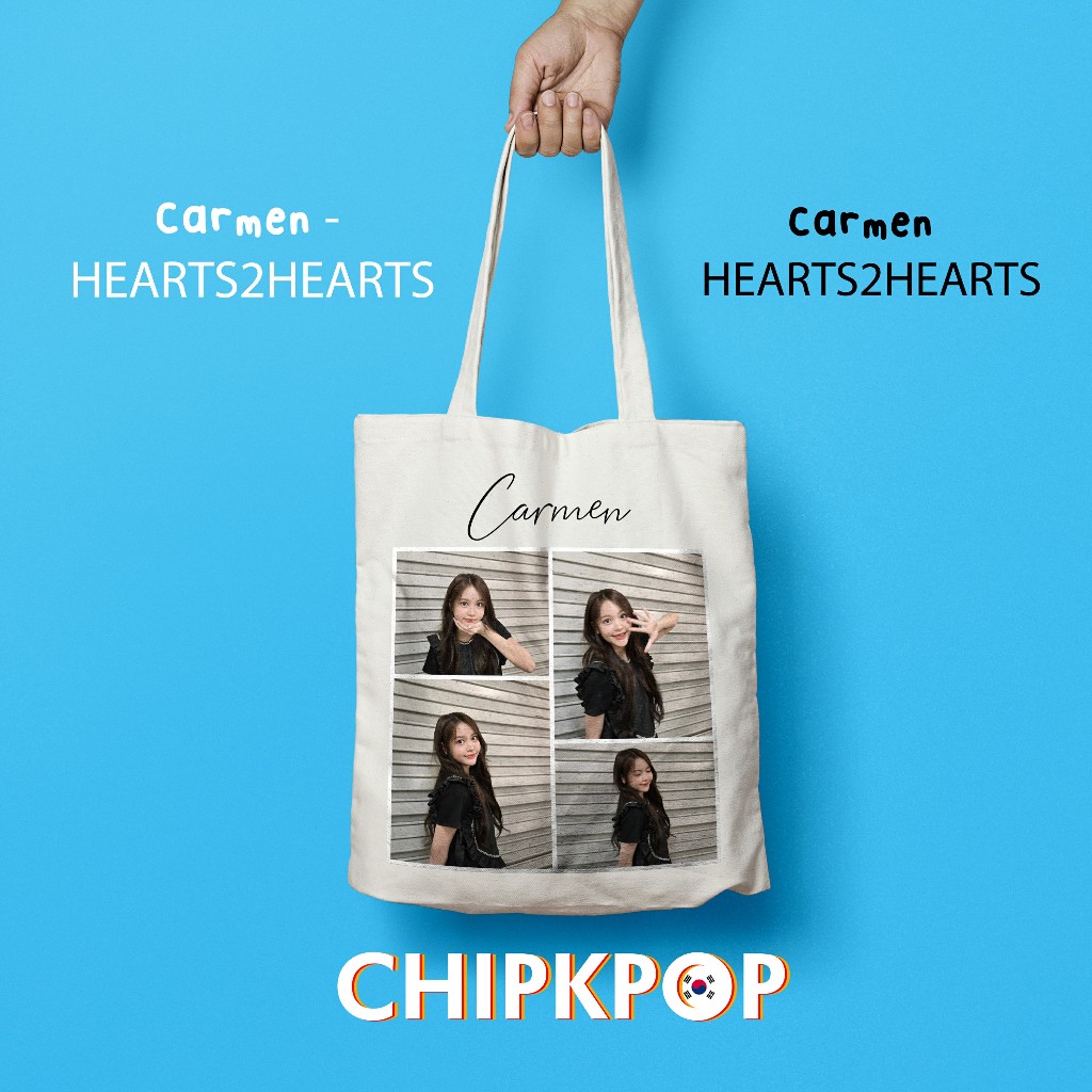 TOTEBAG [PAKET SET] CARMEN H2H HEARTS2HEARTS I PC H2H I PHOTOCARD H2H I CARMEN I ALBUM H2H HEARTS TO