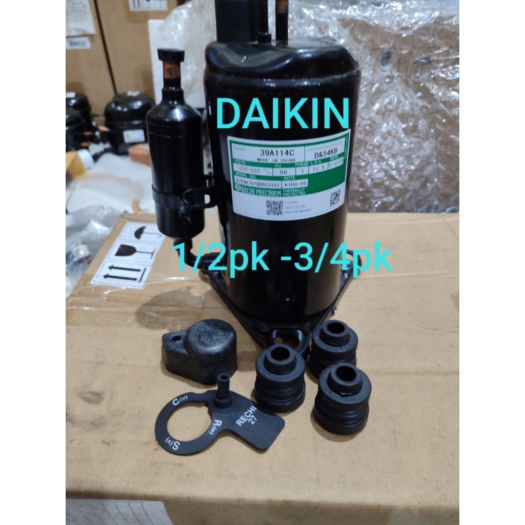 Kompresor Ac Daikin 39A114C 1/2pk-3/4pk R410A Asli Original