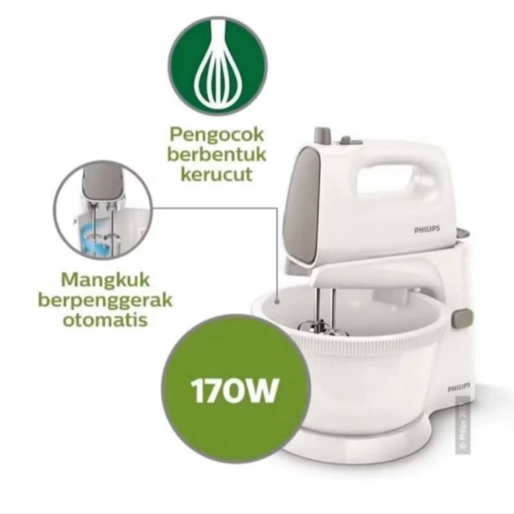 mixer philips hr 1538 - stand mixer - mikser pencampur - mixer kue - mikser philips - 2 liter