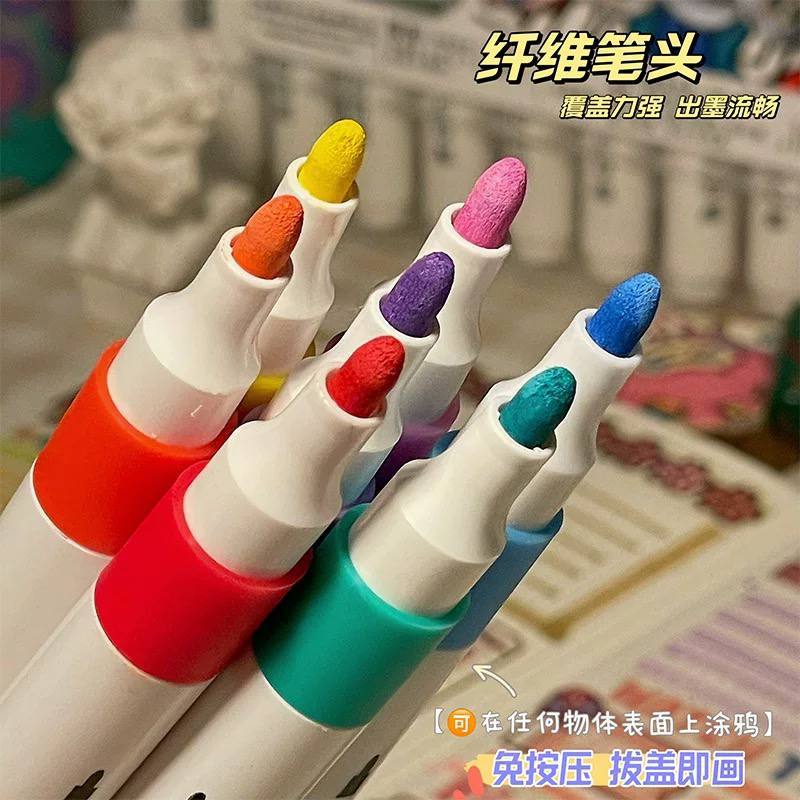 

Ay00! (24 Pcs) Acrylic Marker 1 Set Spidol Warna Warni Cat Akrilik Untuk Hobi Anak - Anak Menggambar