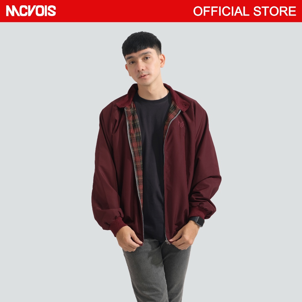 Mcvois Jacket Harrington Maroon