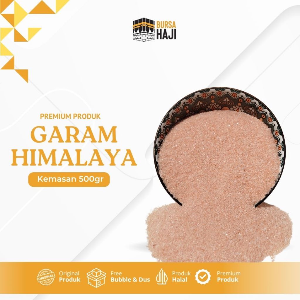 

Garam Himalaya 500gr Murni Pink Organik Himalayan Salt Untuk Diet MPASI Ketogenic Herbal Sehat