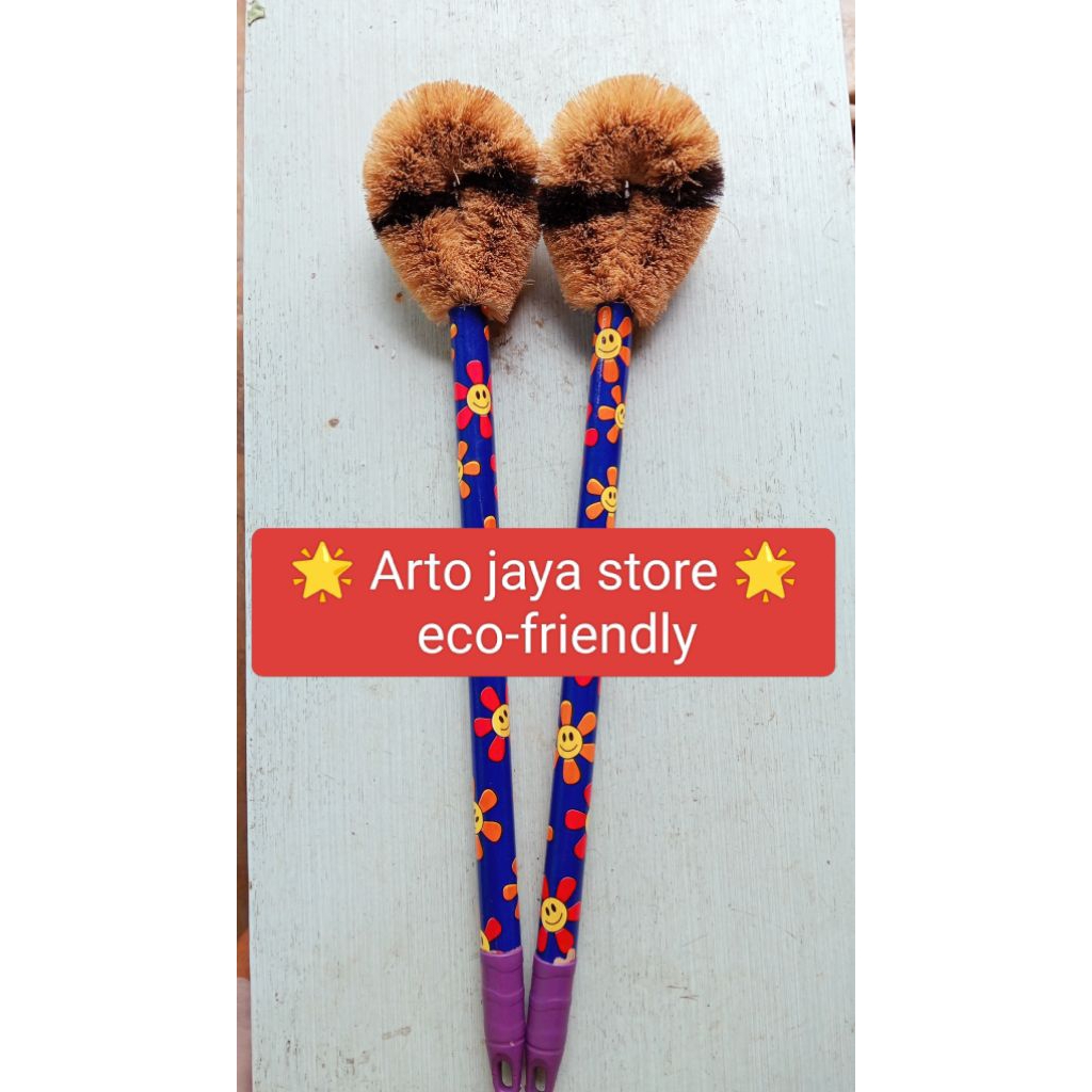 sikat wc sabut kelapa premium / sikat kamar mandi / sikat kloset