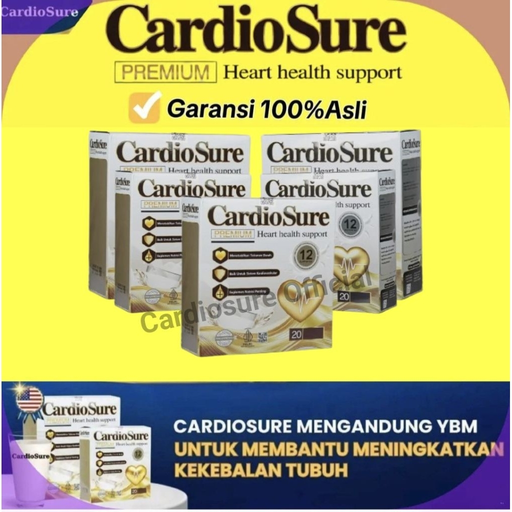 

Cardiosure ® Official Susu Kesehatan tubuh Hipertensi paket 5 Box