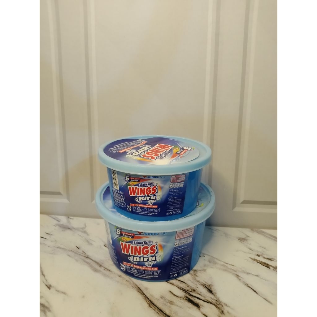 Sabun  Wings Biru kemasan cepuk