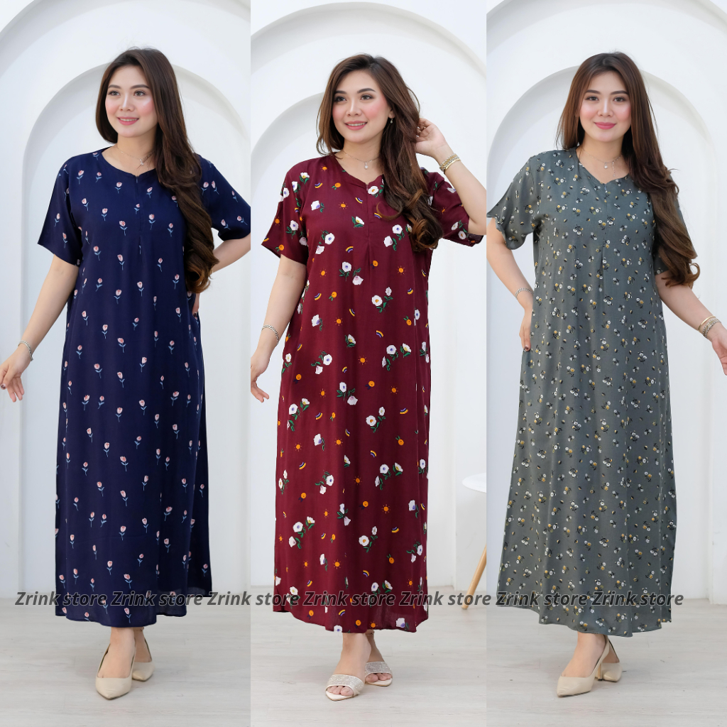 Daster Busui Lengan Pendek Bawah Panjang Daster Panjang Lengan Pendek Busui