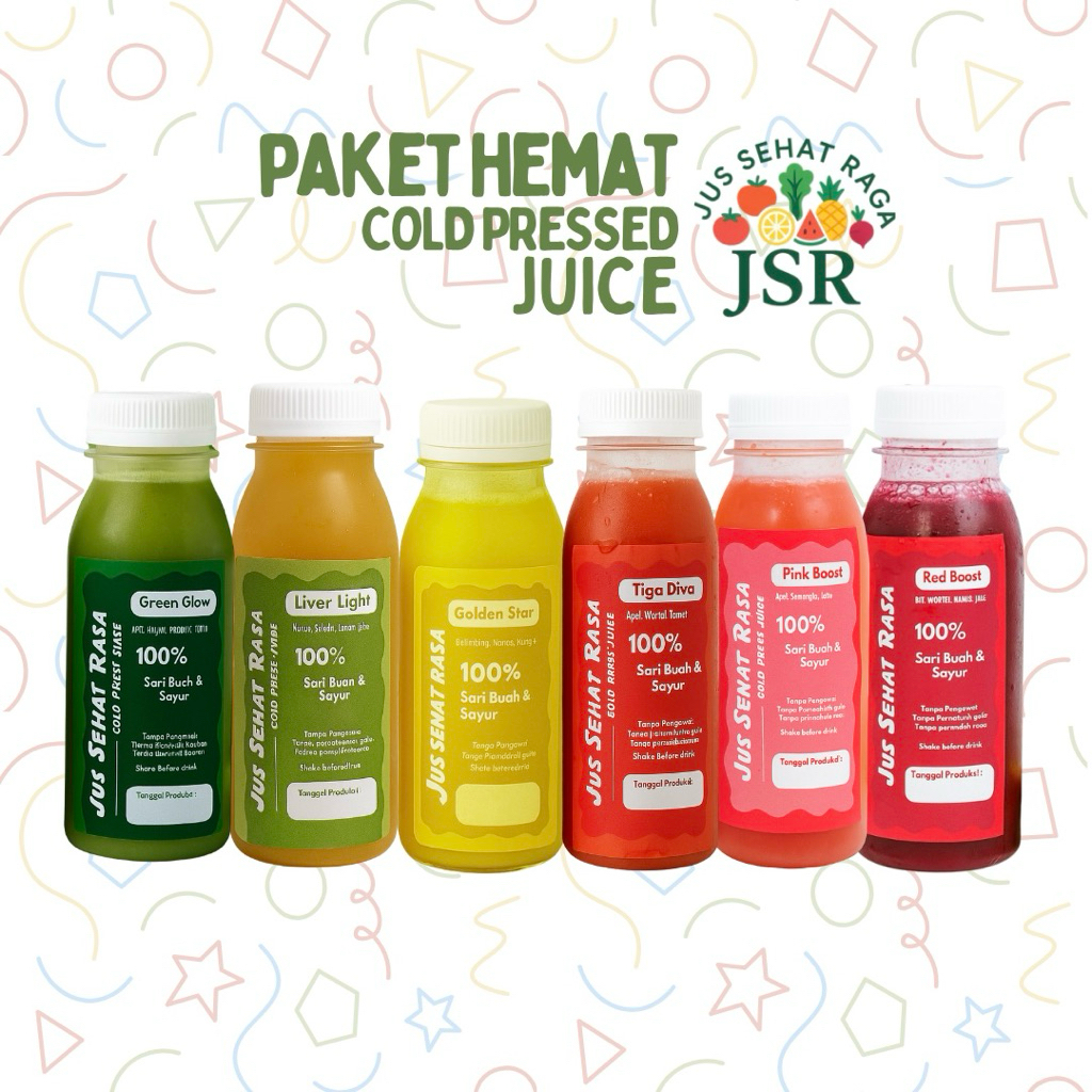 

Paket Hemat 3 Botol | JSR Cold pressed Juice Tangerang Kota