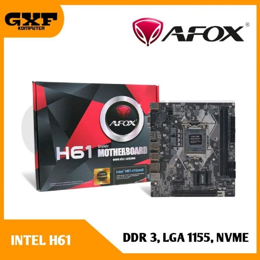 Motherboard AFOX H61 LGA 1155 NVME