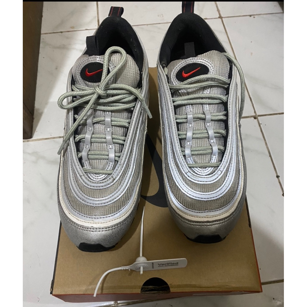 NIKE AIRMAX 97 SILVER ORIGINAL 807 SZ 32