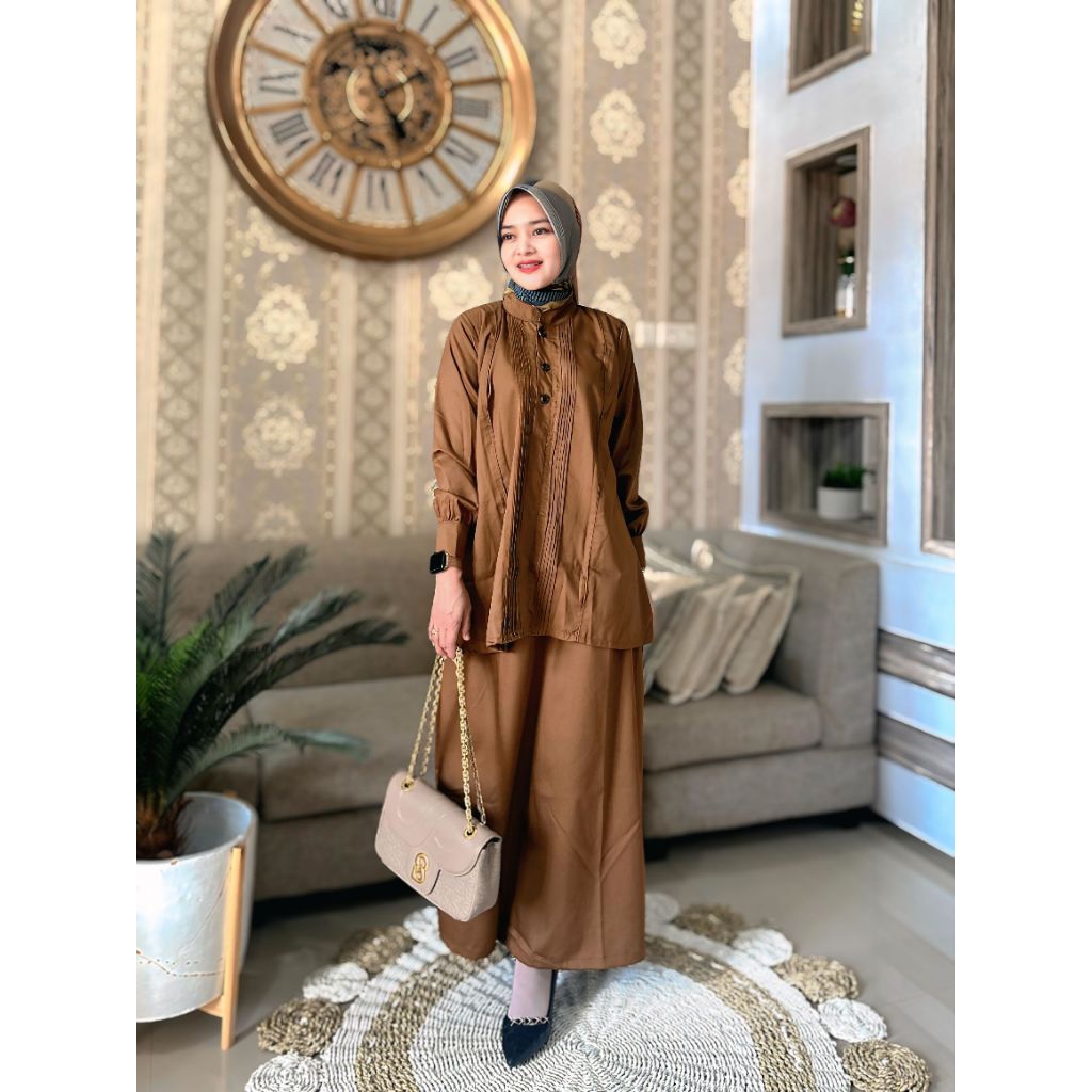 Stelan Baju Kerja Pemda | Stelan Rok Baju Pemda | Bahan Toyobo Premium