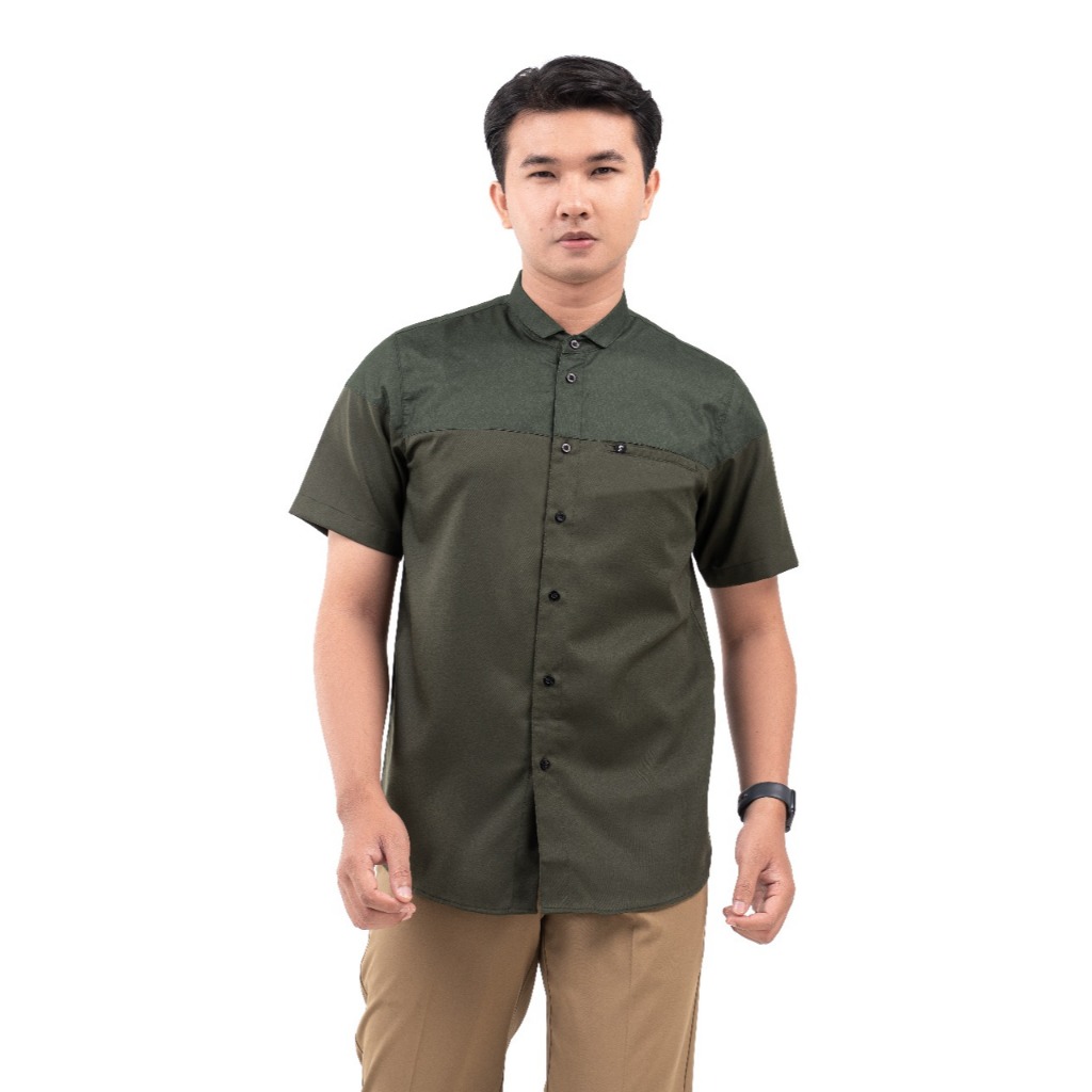 Fadkhera Zubair | Baju Koko Pria Muslim Modern Premium Kemko Lengan Pendek
