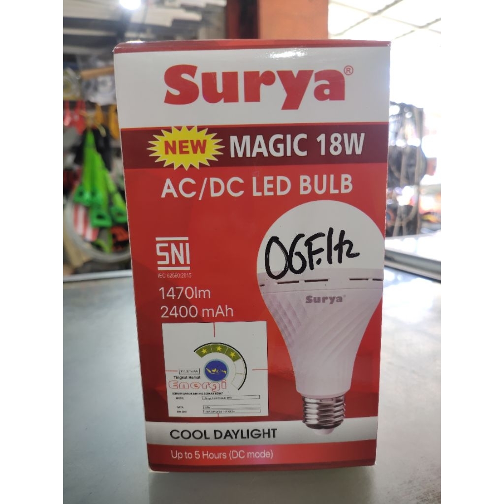 LAMPU ENERGENCY LED SURYA MAGIC 18W CAHAYA PUTIH