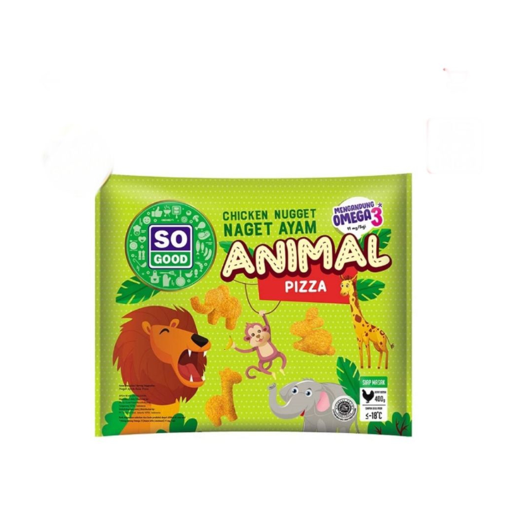 

so good chicken nugget animal 400 gr