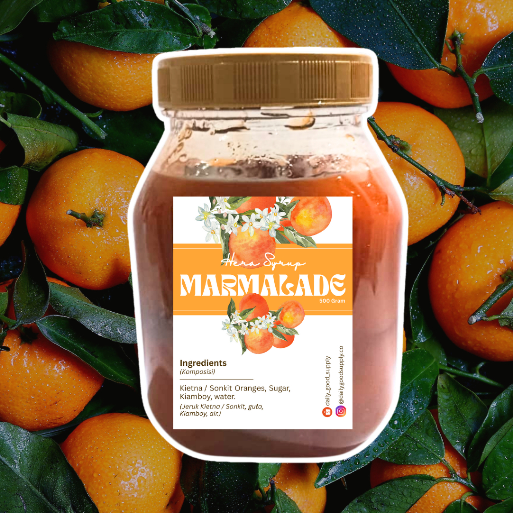 

Sirup Jeruk Marmalade Homemade | Segar Manis Asam | Tanpa Pengawet | 500gr