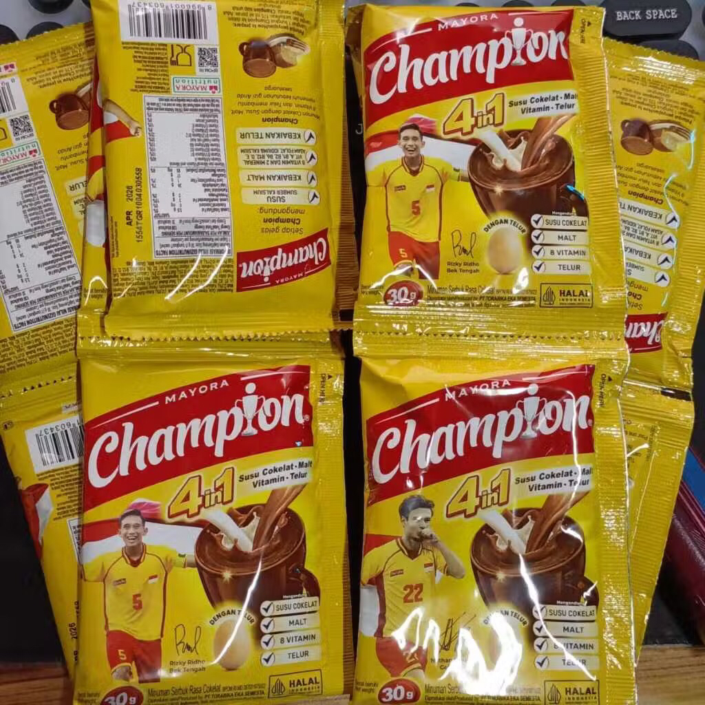 

PROMO - CHAMPION SUSU COKLAT MAYORA 1 RENCENG ISI 5
