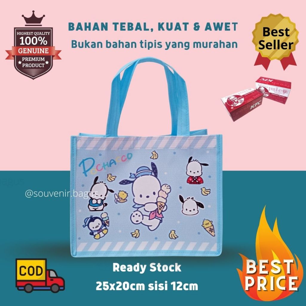 

Tas Ultah Pocaco Souvenir ulang tahun anak Pochacco