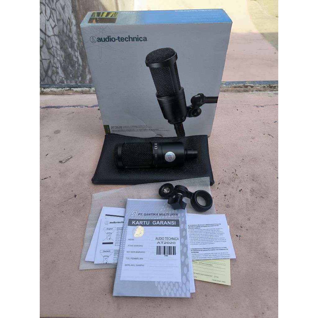Audio Technica AT 2020 Cardioid Condenser Microphone bekas preloved