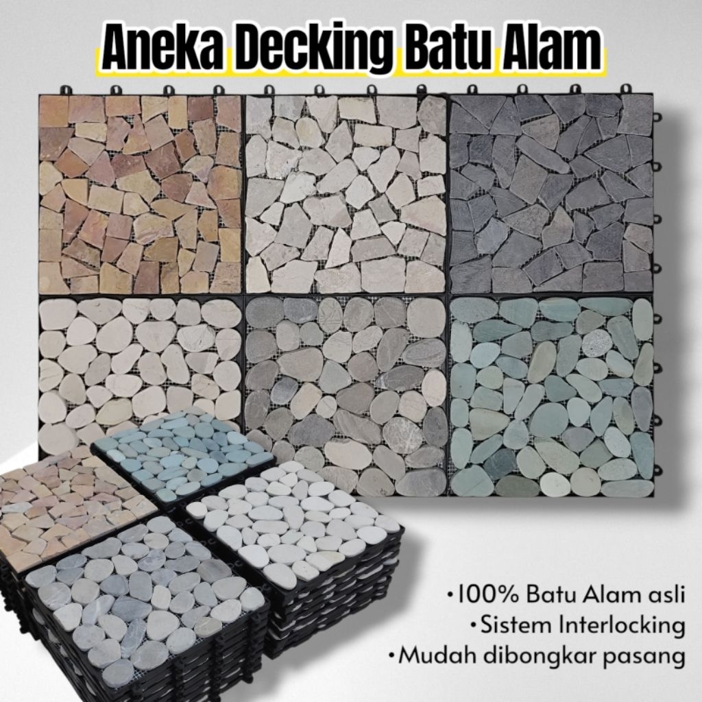 Aneka Decking Batu Alam Coating Gloss
