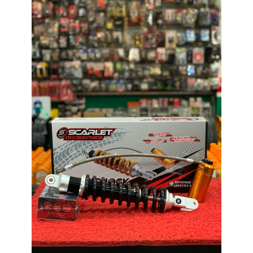 MONO SHOCK ADJUSTER 1768 KLX TABUNG PISAH SCARLET