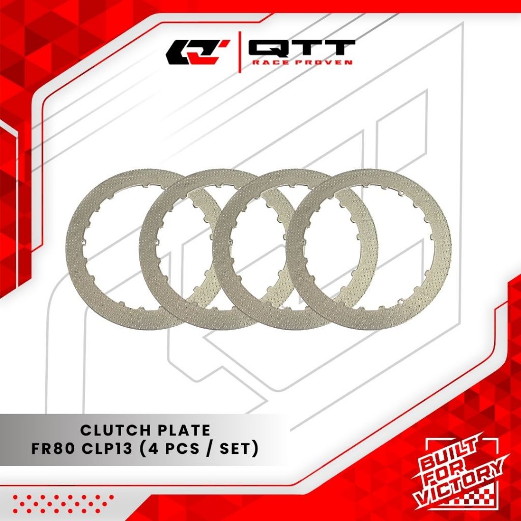 QTT Plat Kopling Iron FR 80 Jupiter Vega F1ZR CLP13 ( Rubahan Kampas FR )