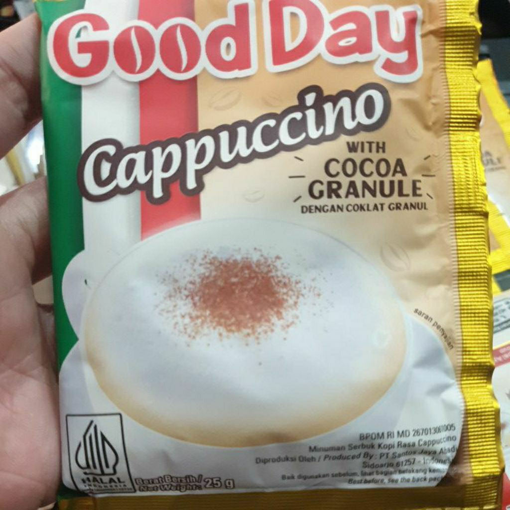 

Good Day Cappuccino with cocoa granule Goday Gooday Capucino