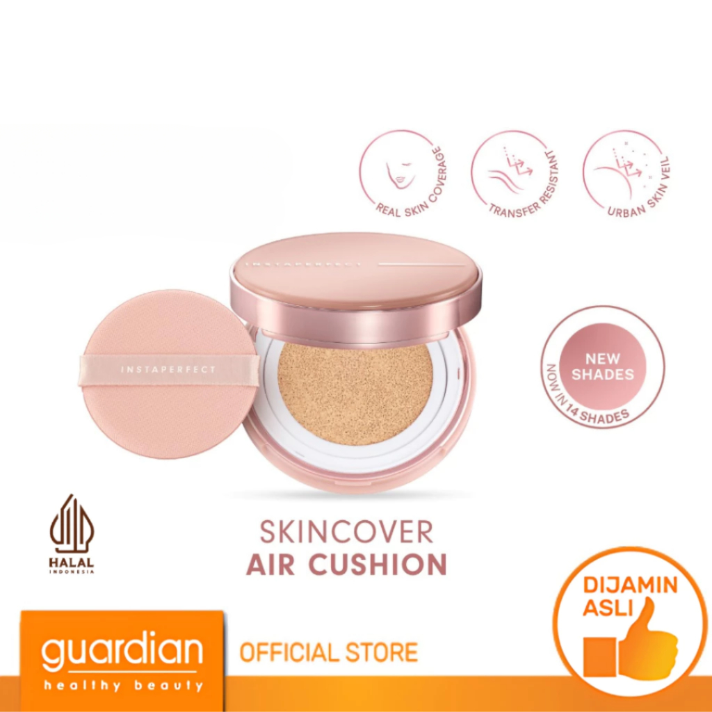 Instaperfect Skincover Air Cushion - Make Up Cusion Foundation Semi Matte Finish, Real Skin Buildabl
